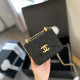 Black Casual Simplicity Letter Chains Bags