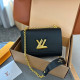 Black Casual Simplicity Letter Patchwork Bags