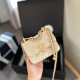Apricot Casual Simplicity Letter Chains Bags