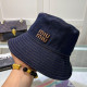Blue Casual Letter Embroidery Hat