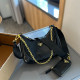 Black Vintage Simplicity Letter Chains Bags