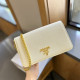 White Casual Simplicity Letter Patchwork Bags