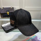 Black Casual Plaid Embroidery Hat