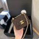 Brown Casual Simplicity Letter Chains Bags