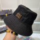 Black Casual Letter Embroidery Hat