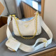 White Vintage Simplicity Letter Chains Bags
