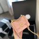 Pink Casual Simplicity Letter Chains Bags