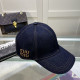 Blue Casual Plaid Embroidery Hat