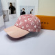 Pink Casual Street Letter Make Old Patchwork Hat