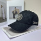 Black Casual Street Letter Embroidered Patchwork Hat