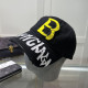Black Casual Street Letter Patchwork Hat
