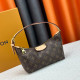 Brown Street Letter Patchwork Zipper Bags