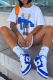 White Casual Character O Neck T-Shirts