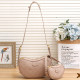 Pink Street Daily Letter Patchwork Zipper Bags