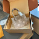 Khaki Casual Street Letter Patchwork Bags