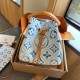 Blue Casual Simplicity Letter Draw String Bags