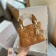 Golden Yellow Casual Simplicity Solid Metal Accessories Decoration Bags