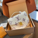 White Purple Sweet Celebrities Letter Patchwork Metal Accessories Decoration Bags