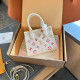 White Sweet Celebrities Letter Patchwork Bags