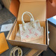 White Pink Casual Street Letter Patchwork Bags