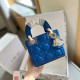 Royal Blue Casual Simplicity Solid Metal Accessories Decoration Bags