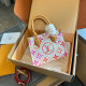 Pink Casual Street Letter Patchwork Bags