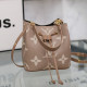 Khaki Daily Letter Patchwork Bags