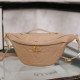 Khaki Casual Daily Letter Patchwork Zipper Bags