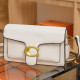 White Casual Daily Letter Patchwork Zipper Bags