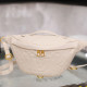 White Casual Daily Letter Patchwork Zipper Bags