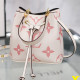 White Pink Daily Letter Patchwork Bags