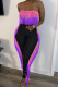 Pink Street Tassel Patchwork Strapless Sleeveless Two Pieces