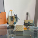 Khaki Vintage Celebrities Letter Patchwork Zipper Bags