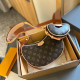 Dark Brown Casual Vintage Letter Patchwork Zipper Bags
