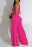 Black Elegant Solid Hollowed Out Patchwork High Opening O Neck Sleeveless Two Pieces
