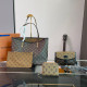 Brown Casual Street Letter Patchwork Zipper Bags