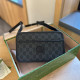 Black Casual Vintage Letter Patchwork Bags