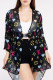 Black Sportswear Letter Patchwork See-through Mesh Swimwears Cover Up