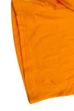 Orange Casual Solid Patchwork High Opening O Neck Short Sleeve Two Pieces