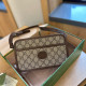 Khaki Casual Vintage Letter Patchwork Bags