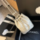 White Casual Simplicity Solid Draw String Bags