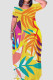 Ginger Casual Print Patchwork O Neck Long Dresses