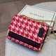Red Sweet Daily Letter Patchwork Contrast Bags