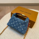 Blue Casual Daily Letter Patchwork Zipper Bags