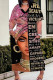 Pink Casual Print Patchwork V Neck Straight Plus Size Dresses