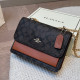 Red-brown Casual Vintage Letter Patchwork Contrast Bags