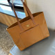 Orange Brown Casual Daily Letter Patchwork Pocket Bags