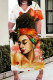 Colour Casual Print Patchwork V Neck Straight Plus Size Dresses