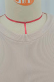 Pink Casual Geometric Print Zipper O Neck Skinny Rompers