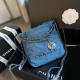 Blue Casual Street Letter Patchwork Chains Beading Bags